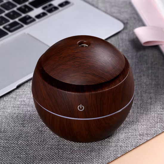 Мини-диффузор для ароматерапии USB с деревянным зерном