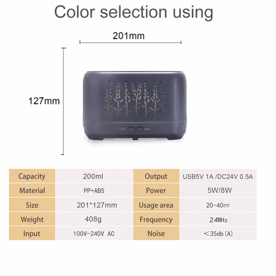 3D диффузор аромата пламени огня 180 мл портативный увлажнитель воздуха диффузор огня мини-диффузор пламени